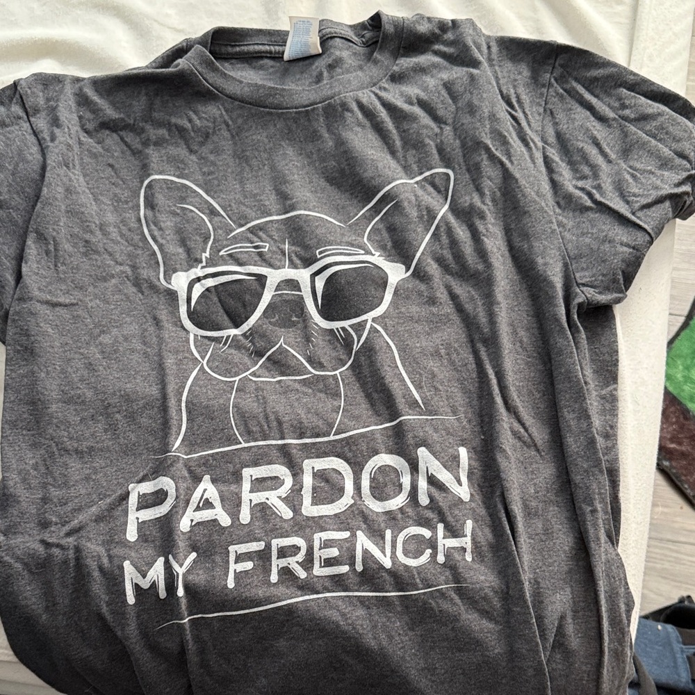 Port and Company Gray Graphic Tee